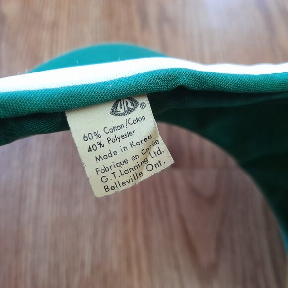 Vintage 80s Preppy Visor Hat "Splitz Cooler" Wine Spritzer - Young An Korea - Picture 8 of 16